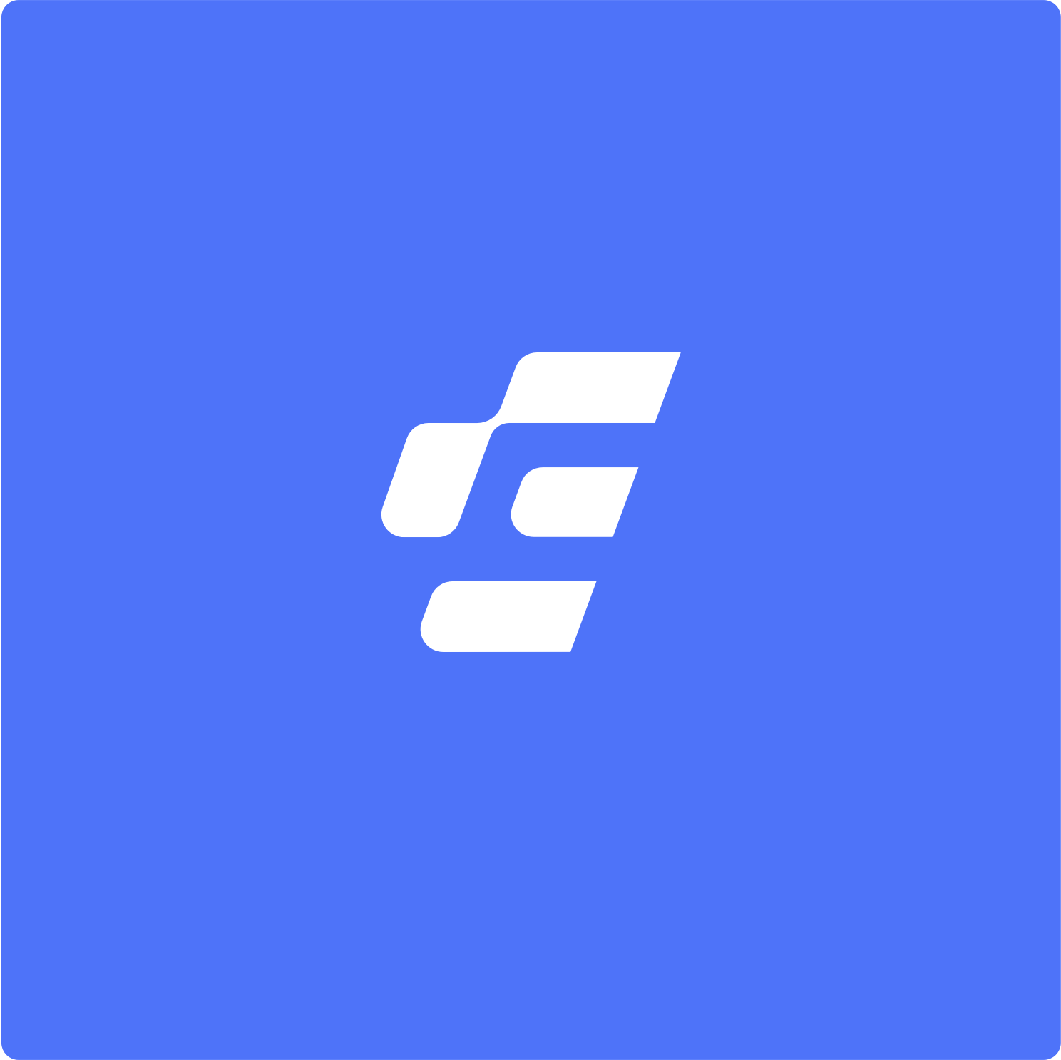 enChoice symbol in white on brand blue